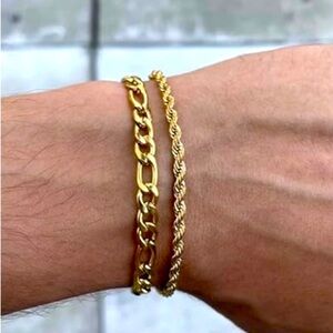 SALE TODAY!! Men's Stainless Steel Bracelet Set of three! 8 3/4 inches